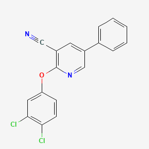 2-(3,4-Dichlorophenoxy)-5-phenylpyridine-3-carbonitrile