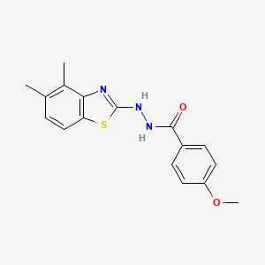 N'-(4,5-dimethyl-1,3-benzothiazol-2-yl)-4-methoxybenzohydrazide