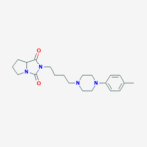 molecular formula C21H30N4O2 B286465 2-{4-[4-(4-methylphenyl)-1-piperazinyl]butyl}tetrahydro-1H-pyrrolo[1,2-c]imidazole-1,3(2H)-dione 
