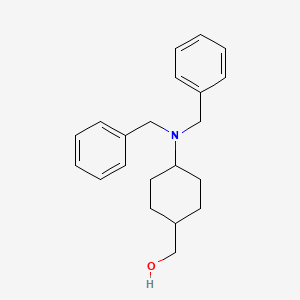 molecular formula C21H27NO B2864660 trans-4-[Bis(phenylmethyl)amino]cyclohexanemethanol CAS No. 219770-58-8