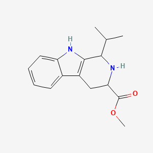 molecular formula C16H20N2O2 B2864667 methyl 1-isopropyl-2,3,4,9-tetrahydro-1H-beta-carboline-3-carboxylate CAS No. 1132929-52-2