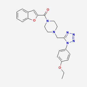 benzofuran-2-yl(4-((1-(4-ethoxyphenyl)-1H-tetrazol-5-yl)methyl)piperazin-1-yl)methanone
