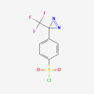 4-[3-(trifluoromethyl)-3H-diazirin-3-yl]benzene-1-sulfonyl chloride