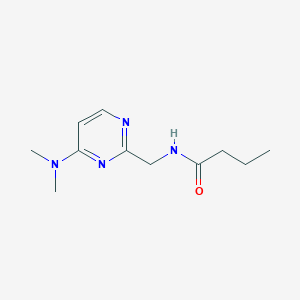 N-((4-(dimethylamino)pyrimidin-2-yl)methyl)butyramide
