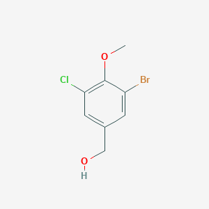 molecular formula C8H8BrClO2 B2864709 (3-Bromo-5-chloro-4-methoxyphenyl)methanol CAS No. 676247-06-6