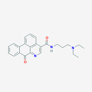 N-[3-(Diethylamino)propyl]-8-oxo-10-azatetracyclo[7.7.1.02,7.013,17]heptadeca-1(16),2,4,6,9,11,13(17),14-octaene-12-carboxamide