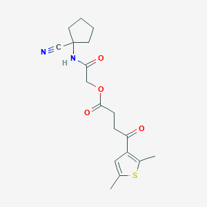 molecular formula C18H22N2O4S B2864713 [(1-Cyanocyclopentyl)carbamoyl]methyl 4-(2,5-dimethylthiophen-3-yl)-4-oxobutanoate CAS No. 1001469-65-3