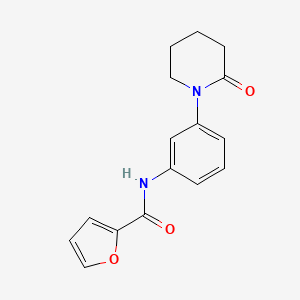 N-(3-(2-oxopiperidin-1-yl)phenyl)furan-2-carboxamide
