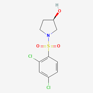 molecular formula C10H11Cl2NO3S B2864726 (R)-1-((2,4-Dichlorophenyl)sulfonyl)pyrrolidin-3-ol CAS No. 1353995-46-6