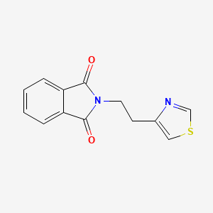 molecular formula C13H10N2O2S B2864728 2-[2-(1,3-thiazol-4-yl)ethyl]-1H-isoindole-1,3(2H)-dione CAS No. 250258-56-1