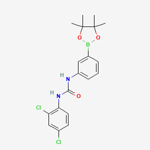 1-(2,4-Dichlorophenyl)-3-[3-(tetramethyl-1,3,2-dioxaborolan-2-yl)phenyl]urea