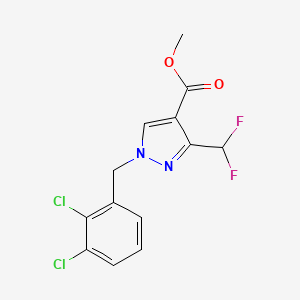 B2864735 Methyl 1-(2,3-dichlorobenzyl)-3-(difluoromethyl)-1H-pyrazole-4-carboxylate CAS No. 1975119-16-4
