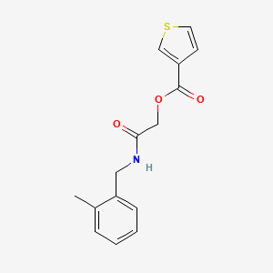 [2-[(2-Methylphenyl)methylamino]-2-oxoethyl] thiophene-3-carboxylate