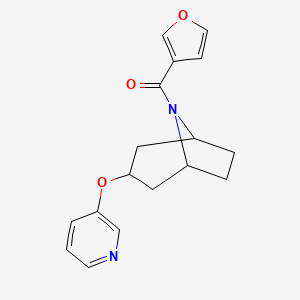 furan-3-yl((1R,5S)-3-(pyridin-3-yloxy)-8-azabicyclo[3.2.1]octan-8-yl)methanone