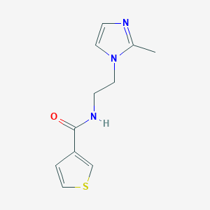 N-(2-(2-methyl-1H-imidazol-1-yl)ethyl)thiophene-3-carboxamide