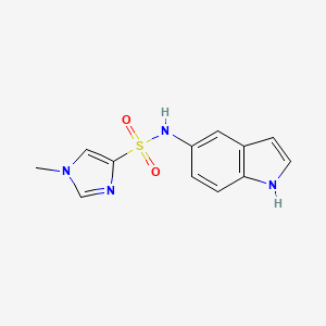 N-(1H-indol-5-yl)-1-methyl-1H-imidazole-4-sulfonamide