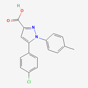 5-(4-chlorophenyl)-1-(4-methylphenyl)-1H-pyrazole-3-carboxylic acid