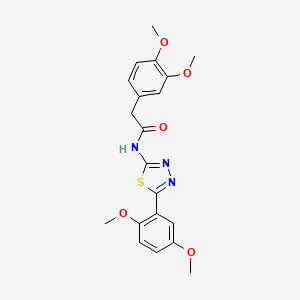 2-(3,4-dimethoxyphenyl)-N-(5-(2,5-dimethoxyphenyl)-1,3,4-thiadiazol-2-yl)acetamide