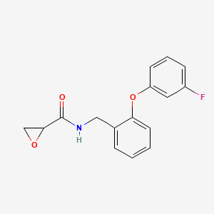 N-[[2-(3-Fluorophenoxy)phenyl]methyl]oxirane-2-carboxamide