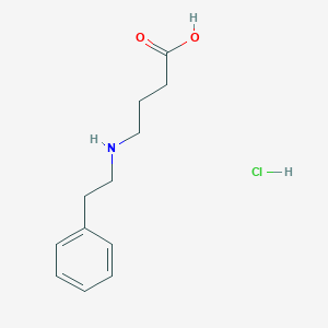 molecular formula C12H18ClNO2 B2864787 4-[(2-Phenylethyl)amino]butanoic acid hydrochloride CAS No. 57054-99-6