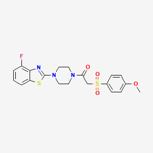 1-(4-(4-Fluorobenzo[d]thiazol-2-yl)piperazin-1-yl)-2-((4-methoxyphenyl)sulfonyl)ethanone