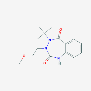 4-(tert-butyl)-3-(2-ethoxyethyl)-3,4-dihydro-1H-1,3,4-benzotriazepine-2,5-dione