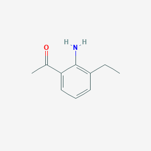 molecular formula C10H13NO B028648 1-(2-Amino-3-ethylphenyl)ethanone CAS No. 108562-67-0