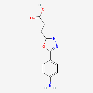 3-[5-(4-Aminophenyl)-1,3,4-oxadiazol-2-yl]propanoic acid