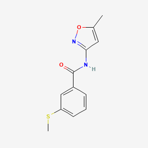 N-(5-methylisoxazol-3-yl)-3-(methylthio)benzamide