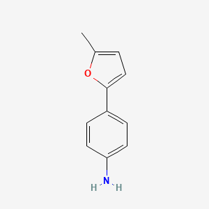 molecular formula C11H11NO B2864814 4-(5-甲基呋喃-2-基)苯胺 CAS No. 60456-79-3