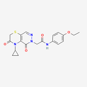 5-amino-N-(3-chloro-2-methylphenyl)-1-{[2-(2,3-dimethoxyphenyl)-5-methyl-1,3-oxazol-4-yl]methyl}-1H-1,2,3-triazole-4-carboxamide