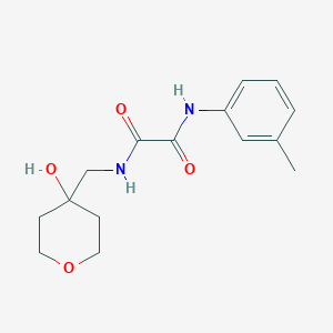 molecular formula C15H20N2O4 B2864823 N1-((4-羟基四氢-2H-吡喃-4-基)甲基)-N2-(间甲苯基)草酰胺 CAS No. 1351605-47-4