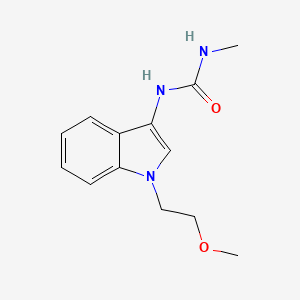 molecular formula C13H17N3O2 B2864825 1-(1-(2-甲氧基乙基)-1H-吲哚-3-基)-3-甲基脲 CAS No. 922874-25-7