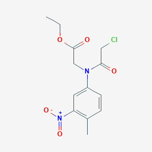 Ethyl n-(chloroacetyl)-n-(4-methyl-3-nitrophenyl)glycinate