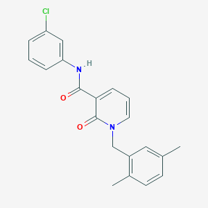 N-(3-chlorophenyl)-1-(2,5-dimethylbenzyl)-2-oxo-1,2-dihydropyridine-3-carboxamide