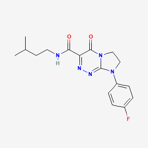 8-(4-fluorophenyl)-N-isopentyl-4-oxo-4,6,7,8-tetrahydroimidazo[2,1-c][1,2,4]triazine-3-carboxamide