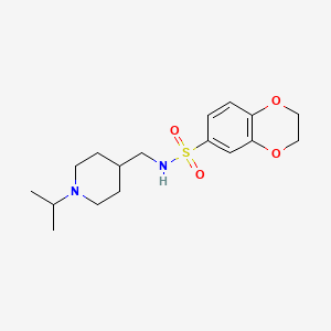 N-((1-isopropylpiperidin-4-yl)methyl)-2,3-dihydrobenzo[b][1,4]dioxine-6-sulfonamide