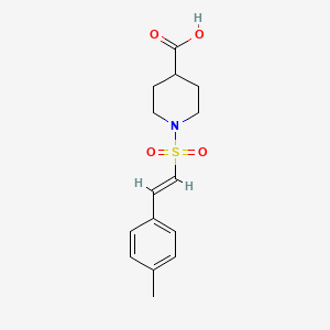 1-[2-(4-Methylphenyl)ethenesulfonyl]piperidine-4-carboxylic acid