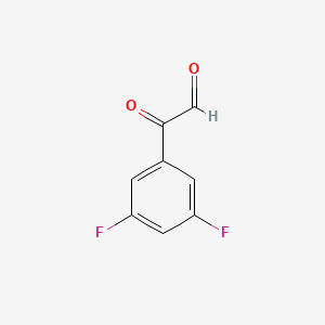 molecular formula C8H4F2O2 B2864846 2-(3,5-Difluorophenyl)-2-oxoacetaldehyde CAS No. 146535-00-4