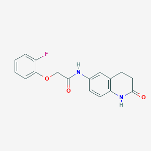 2-(2-fluorophenoxy)-N-(2-oxo-1,2,3,4-tetrahydroquinolin-6-yl)acetamide