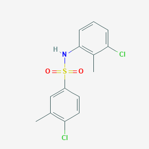 4-chloro-N-(3-chloro-2-methylphenyl)-3-methylbenzene-1-sulfonamide