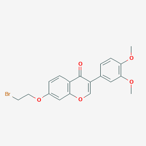 molecular formula C19H17BrO5 B2864859 7-(2-bromoethoxy)-3-(3,4-dimethoxyphenyl)-4H-chromen-4-one CAS No. 921155-50-2