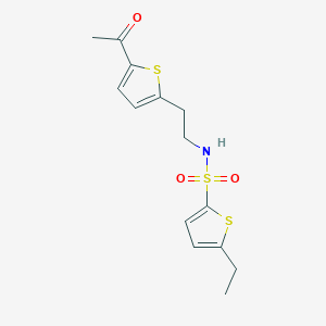 N-(2-(5-acetylthiophen-2-yl)ethyl)-5-ethylthiophene-2-sulfonamide