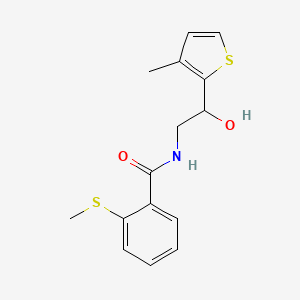 N-(2-hydroxy-2-(3-methylthiophen-2-yl)ethyl)-2-(methylthio)benzamide