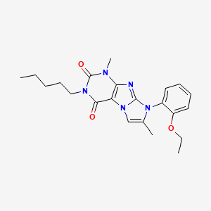 6-(2-Ethoxyphenyl)-4,7-dimethyl-2-pentylpurino[7,8-a]imidazole-1,3-dione