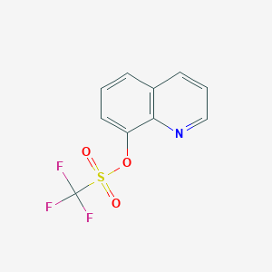 molecular formula C10H6F3NO3S B028649 Quinolin-8-yl trifluoromethanesulfonate CAS No. 108530-08-1
