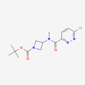 molecular formula C14H19ClN4O3 B2864906 Tert-butyl 3-[(6-chloropyridazine-3-carbonyl)-methylamino]azetidine-1-carboxylate CAS No. 2378502-63-5