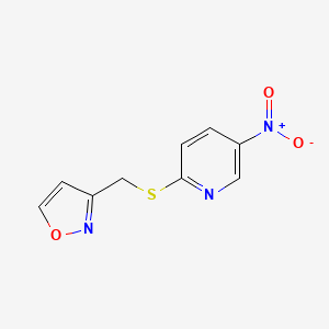 3-(((5-Nitropyridin-2-yl)thio)methyl)isoxazole