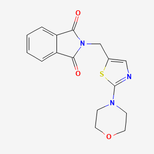 2-[(2-Morpholin-4-yl-1,3-thiazol-5-yl)methyl]isoindole-1,3-dione