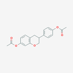 molecular formula C19H18O5 B2864926 4-(7-乙酰氧基色满-3-基)苯基乙酸酯 CAS No. 69618-79-7